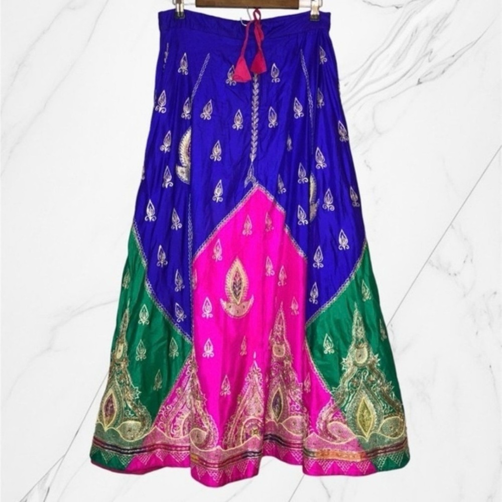 Brand 🆕 VEEMA 100% Pure Silk Skirt Made in India